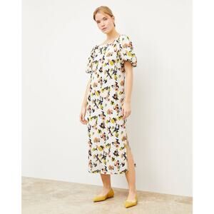 SOLD DO NOT BUY Print Linen Slits Scoop Back Size Medium